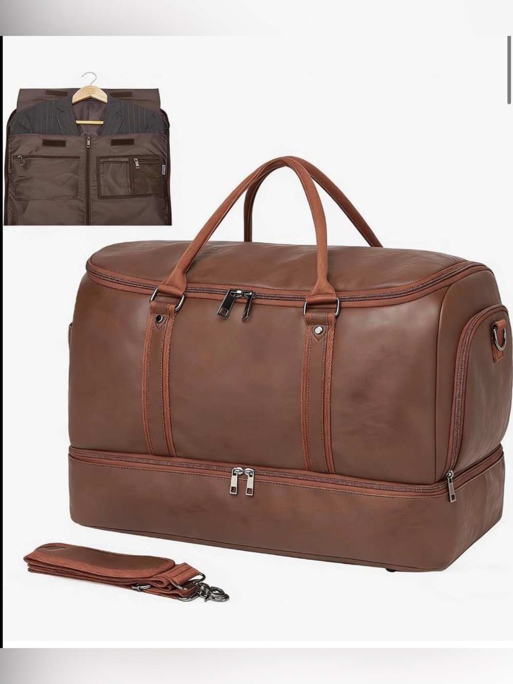Classic Convertible Travel Garment  Duffel with Shoe Compartment
